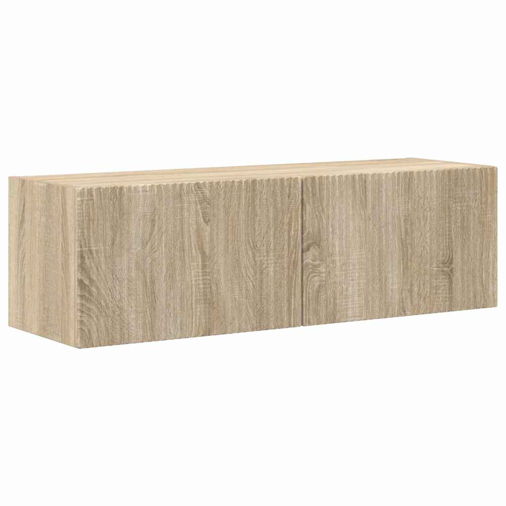 Dulap TV de perete 2 pcs Sonoma 60 x 31 x 29.5 cm Lemn compozit — imaginea 6