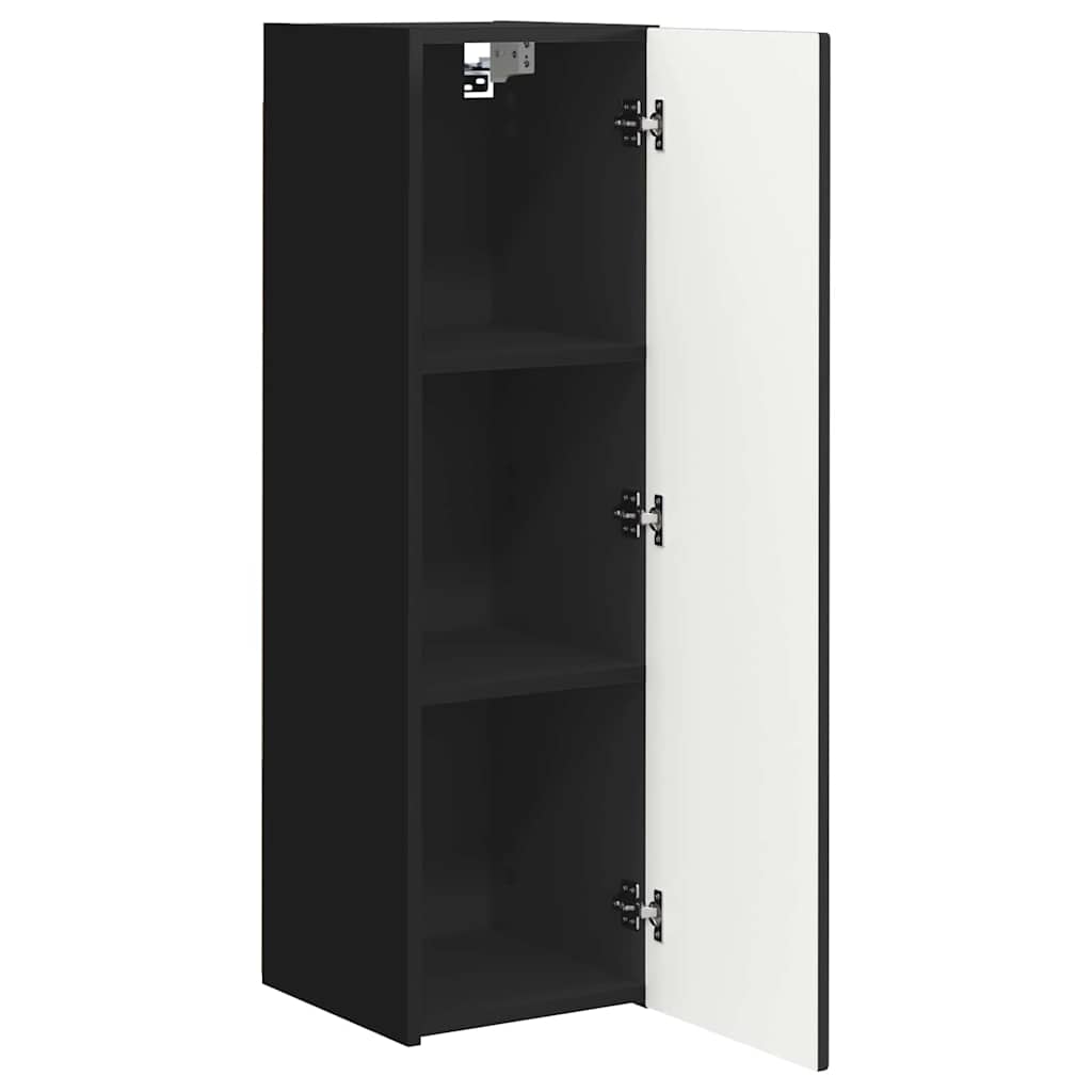Dulap TV de perete Negru 30 x 31 x 100 cm Lemn compozit — imaginea 6