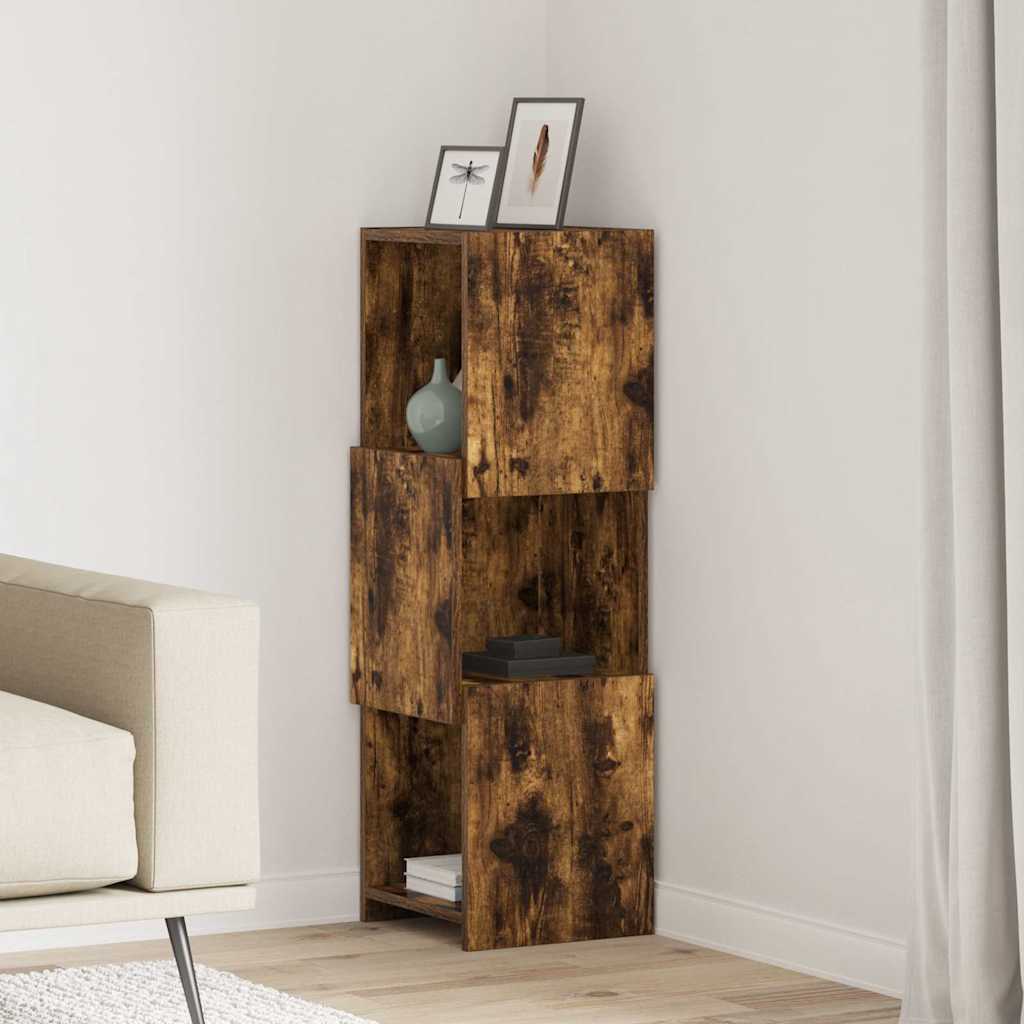 Dulap de colt Alb 30,5x30x95cm Lemn compozit — imaginea 2