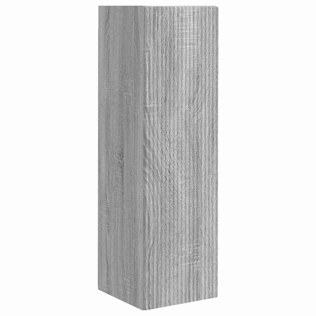 Dulap TV de perete Pe perete 2 pcs Gri Sonoma 30 x 31 x 100 cm — imaginea 6