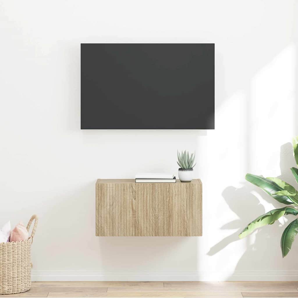 Dulap TV de perete Sonoma 60 x 31 x 29.5 cm Lemn compozit — imaginea 2