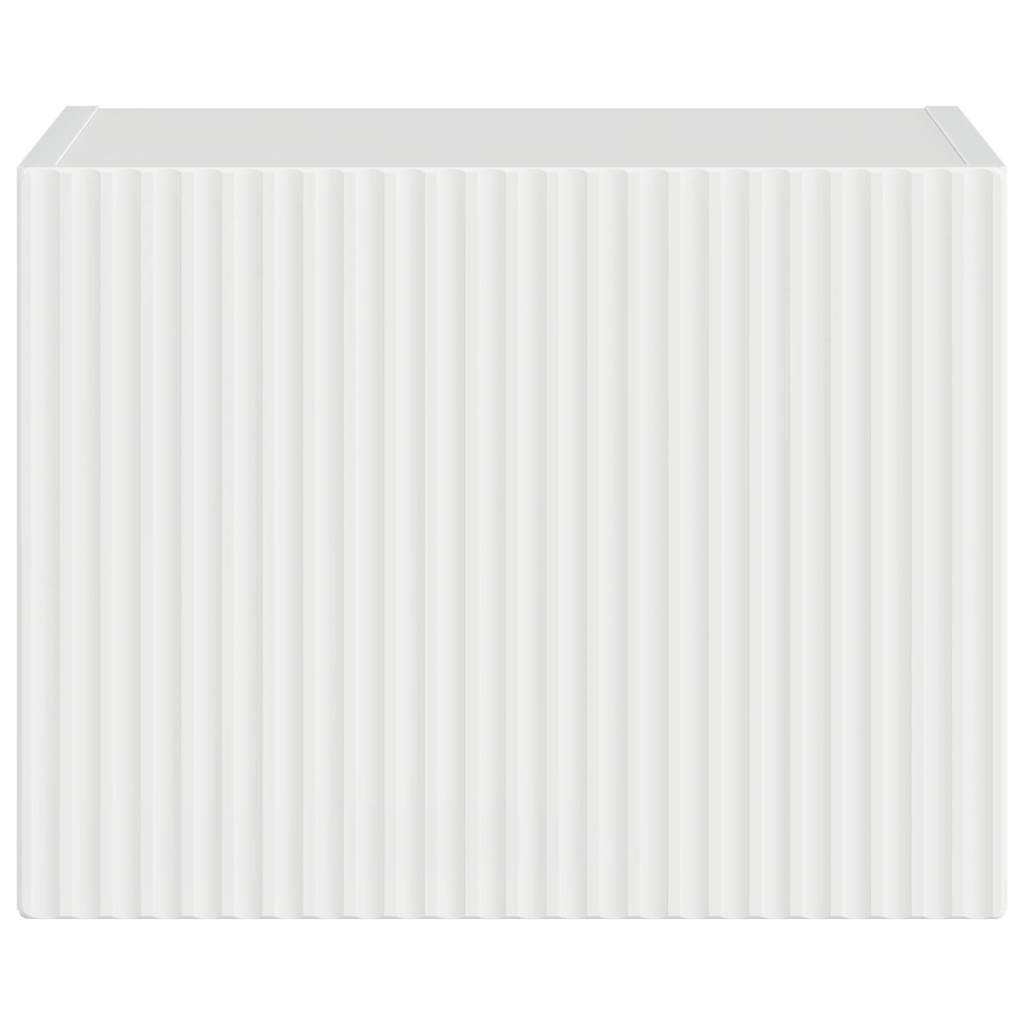 Dulap TV de perete Alb Lucios 60 x 31 x 29.5 cm Lemn compozit — imaginea 7