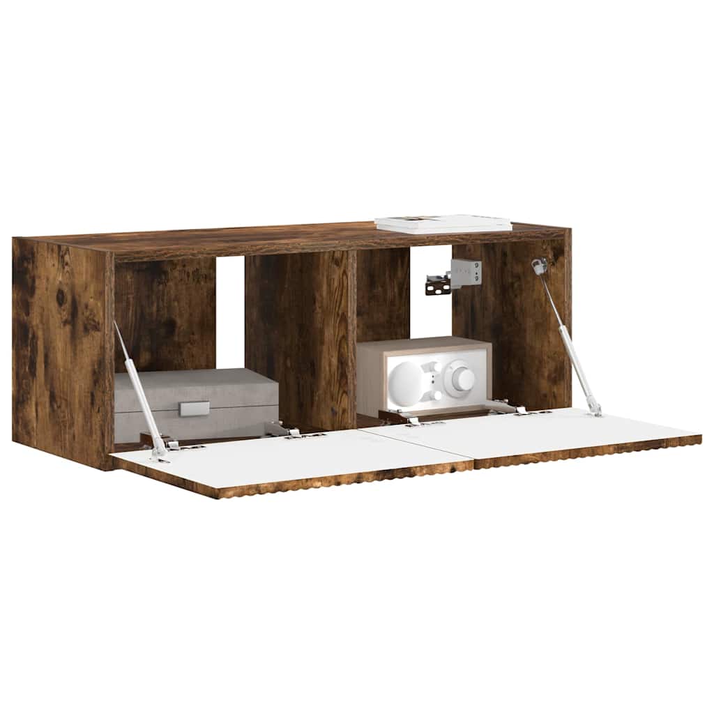 Dulap TV de perete Pe perete Stejar fumuriu 60 x 31 x 29.5 cm — imaginea 4