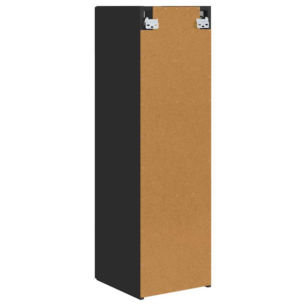 Dulap TV de perete Negru 30 x 31 x 100 cm Lemn compozit — imaginea 9