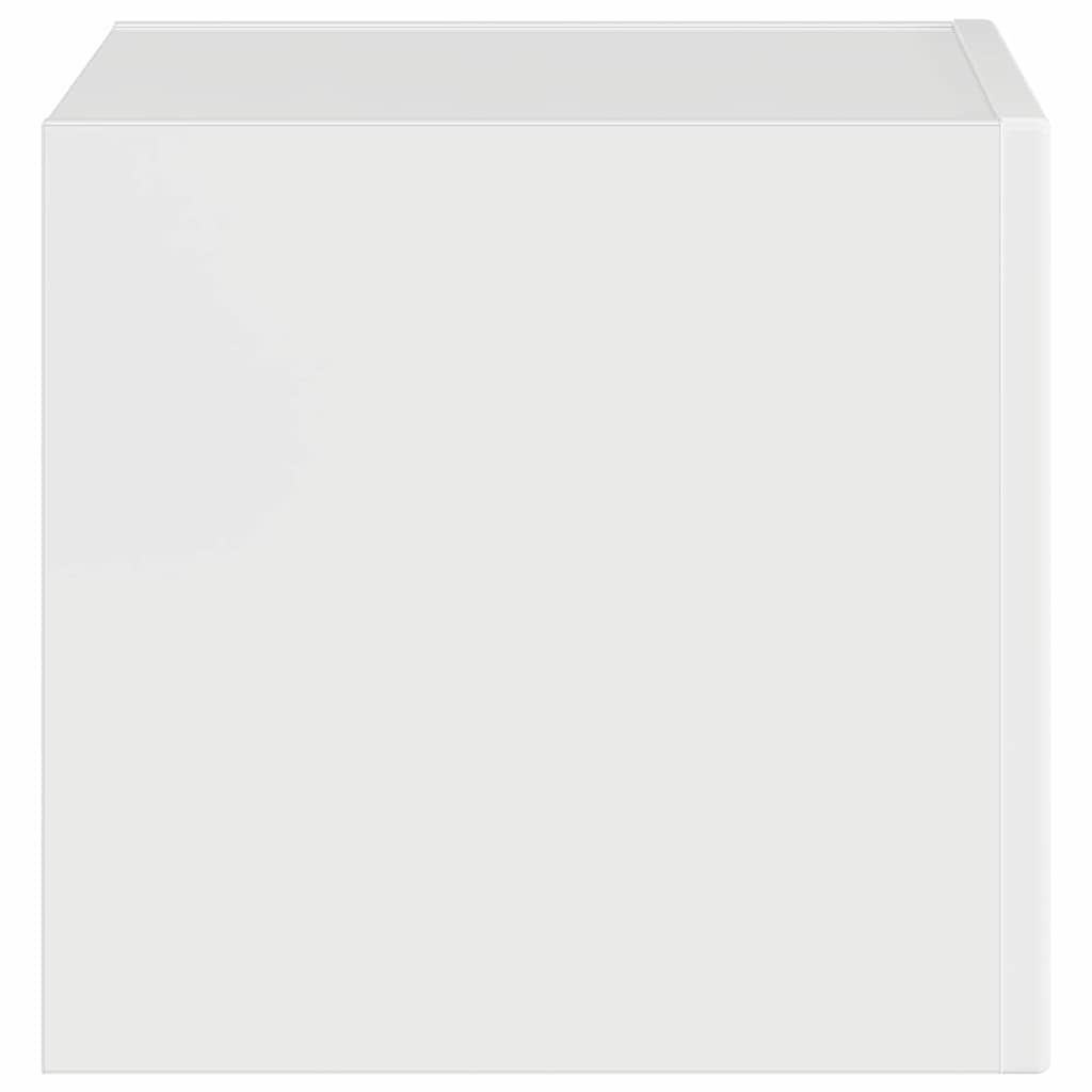 Dulap TV de perete Alb Lucios 60 x 31 x 29.5 cm Lemn compozit — imaginea 8