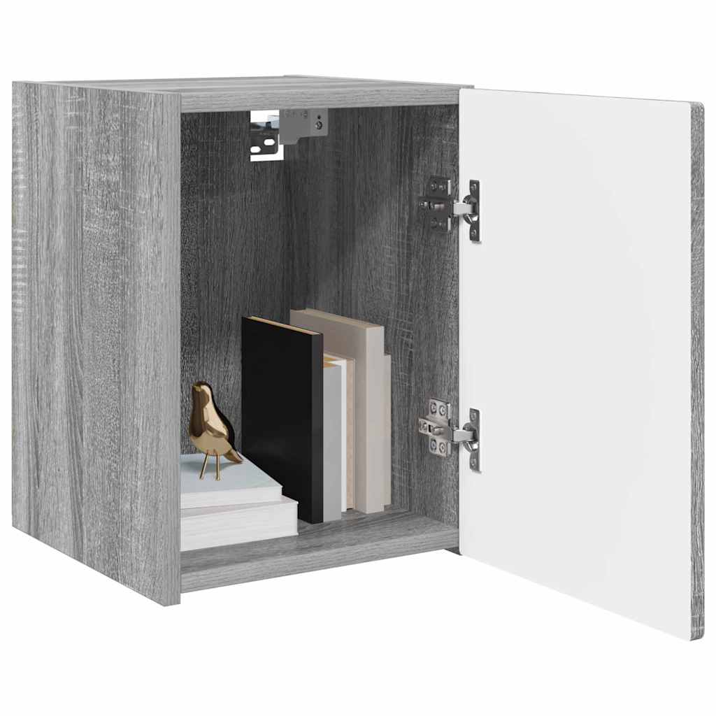 Dulap TV de perete Gri Sonoma 30 x 31 x 40 cm Lemn compozit — imaginea 4