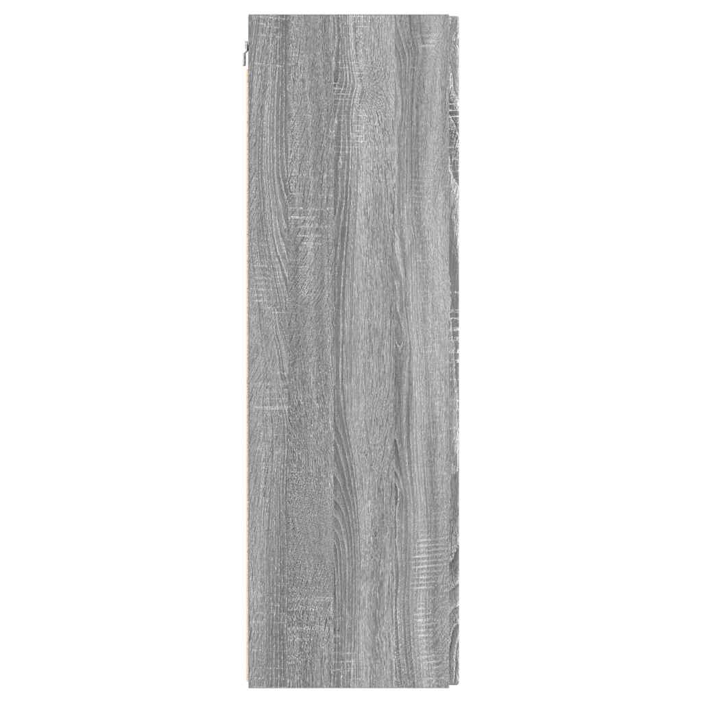 Dulap TV de perete Gri Sonoma 30 x 31 x 100 cm Lemn compozit — imaginea 8