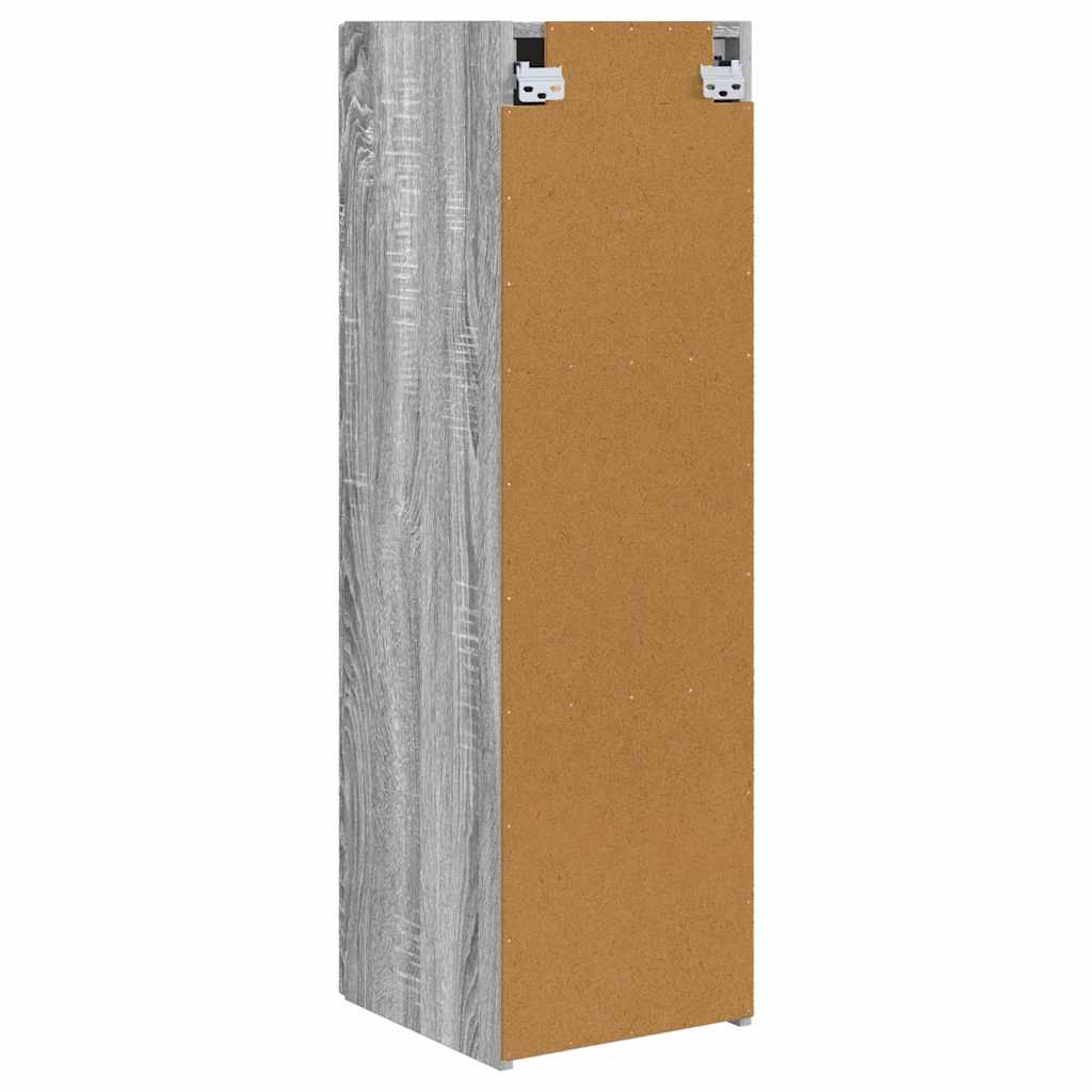 Dulap TV de perete Gri Sonoma 30 x 31 x 100 cm Lemn compozit — imaginea 9