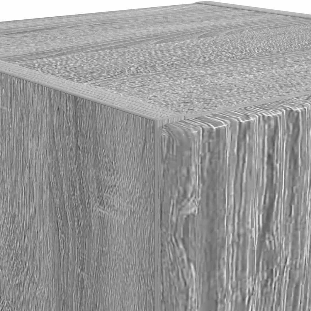 Dulap TV de perete Gri Sonoma 30 x 31 x 100 cm Lemn compozit — imaginea 10