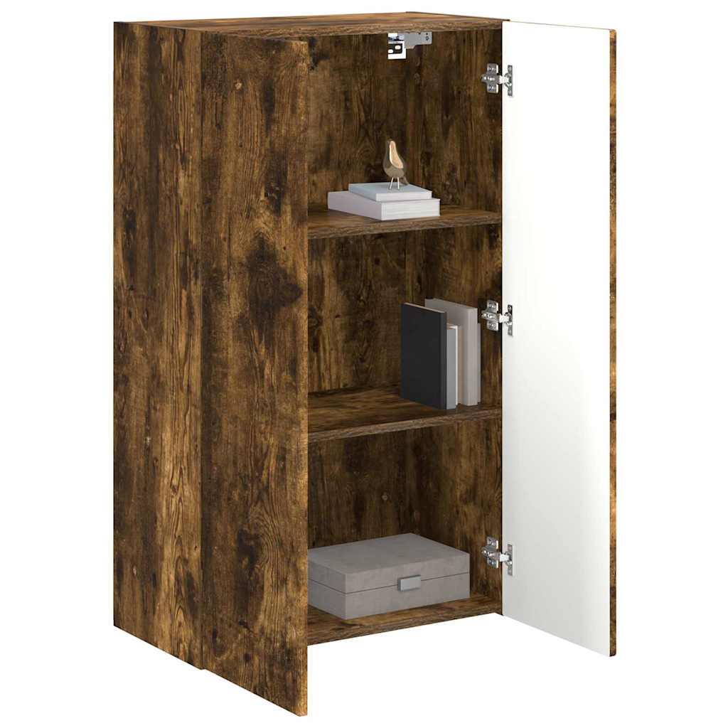 Dulap TV de perete Pe perete Stejar fumuriu 59,5 x 31 x 100 cm — imaginea 4