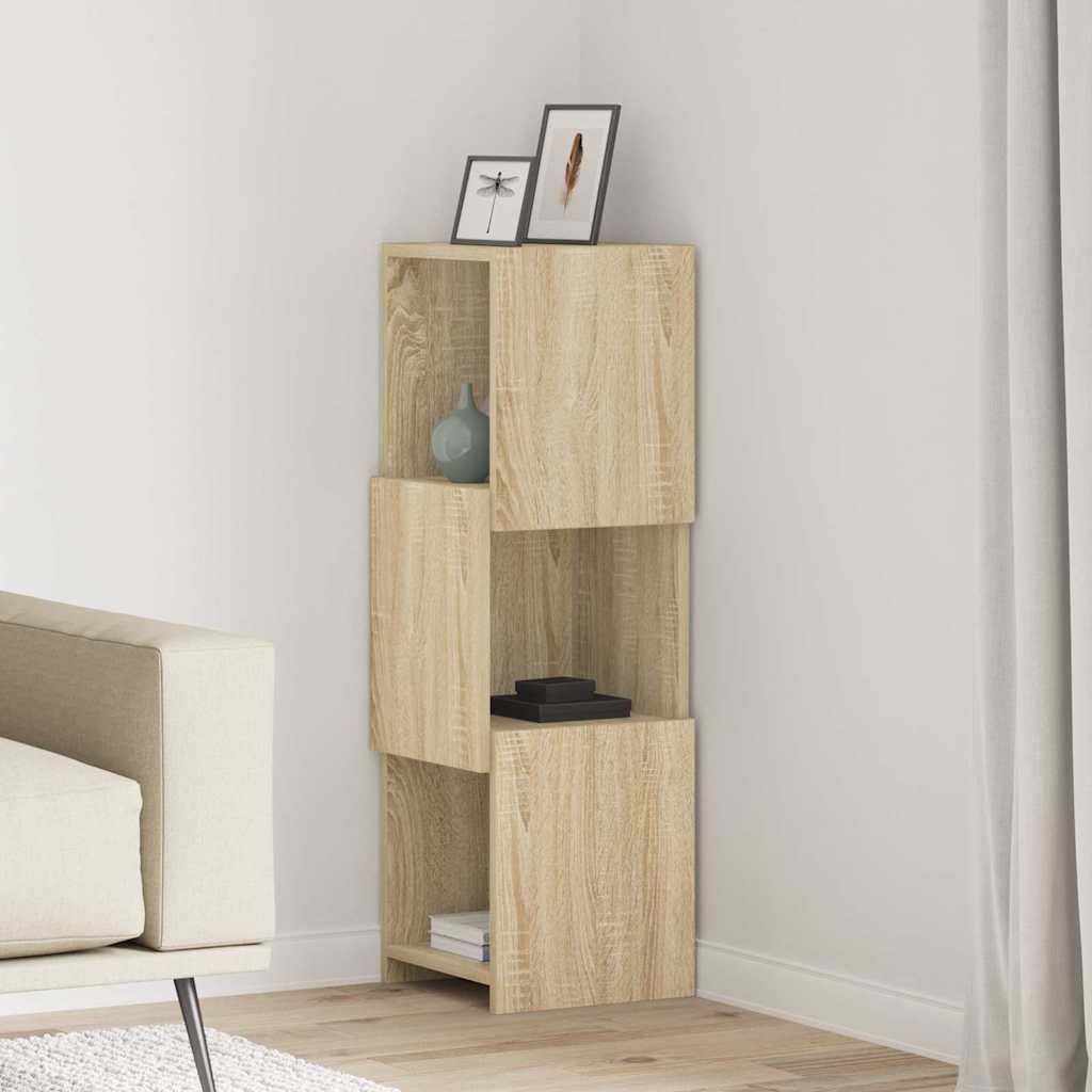 Dulap de colt Alb 30,5x30x95cm Lemn compozit — imaginea 2