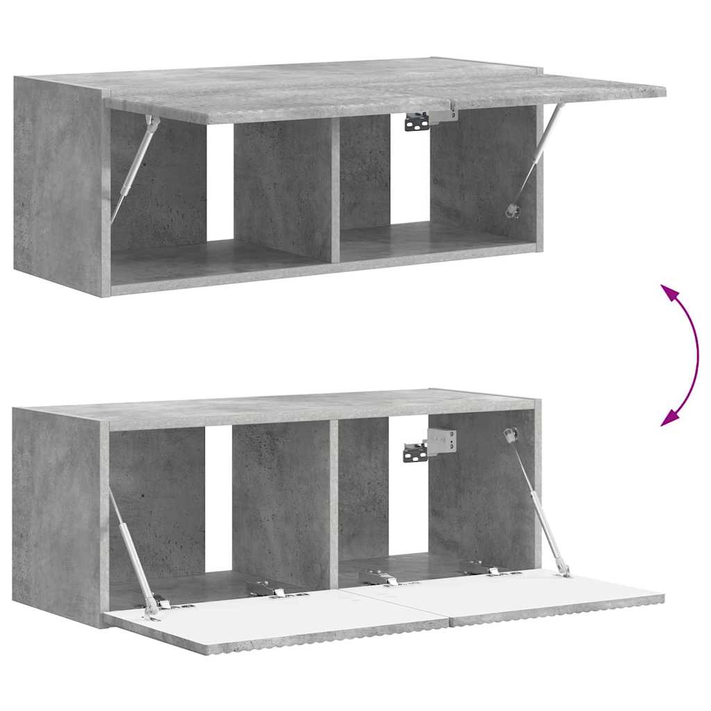 Dulap TV de perete 2 pcs Beton 60 x 31 x 29.5 cm Lemn compozit — imaginea 13
