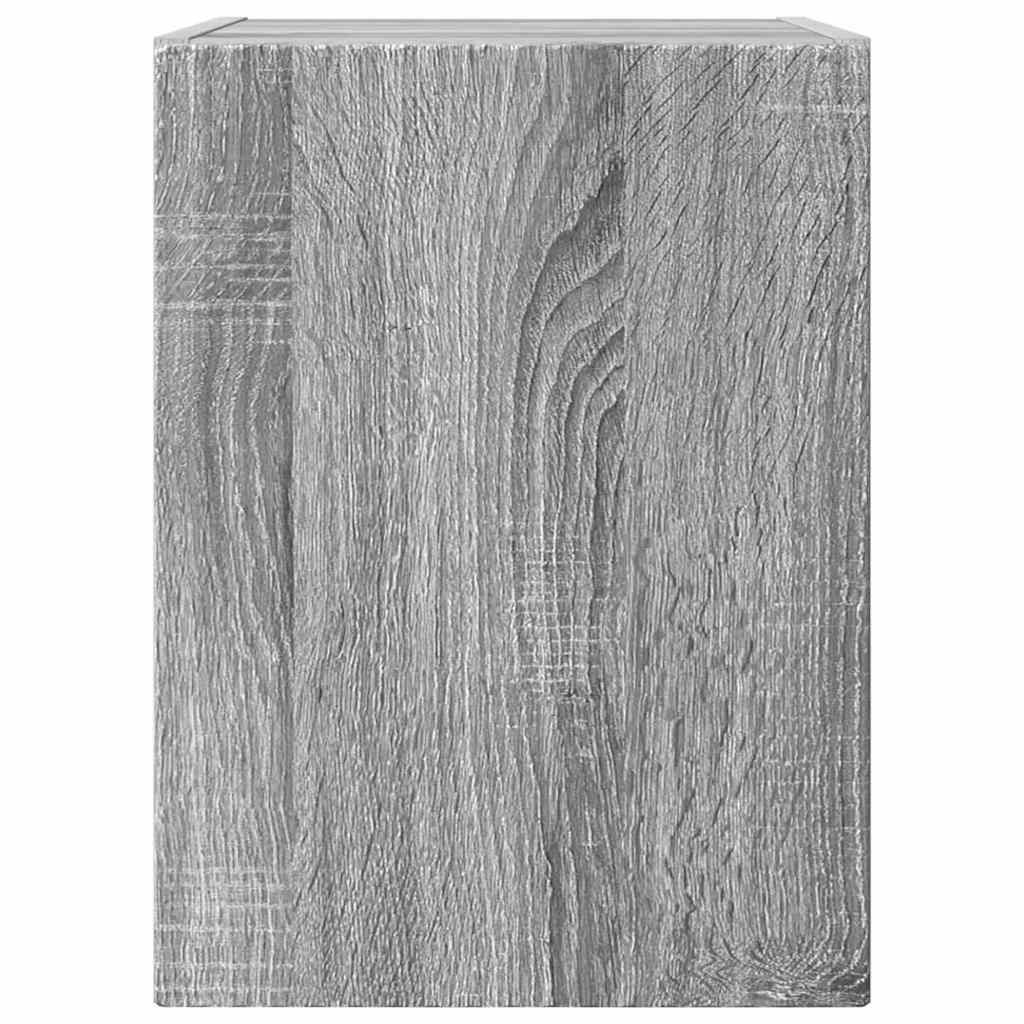 Dulap TV de perete Gri Sonoma 30 x 31 x 40 cm Lemn compozit — imaginea 7