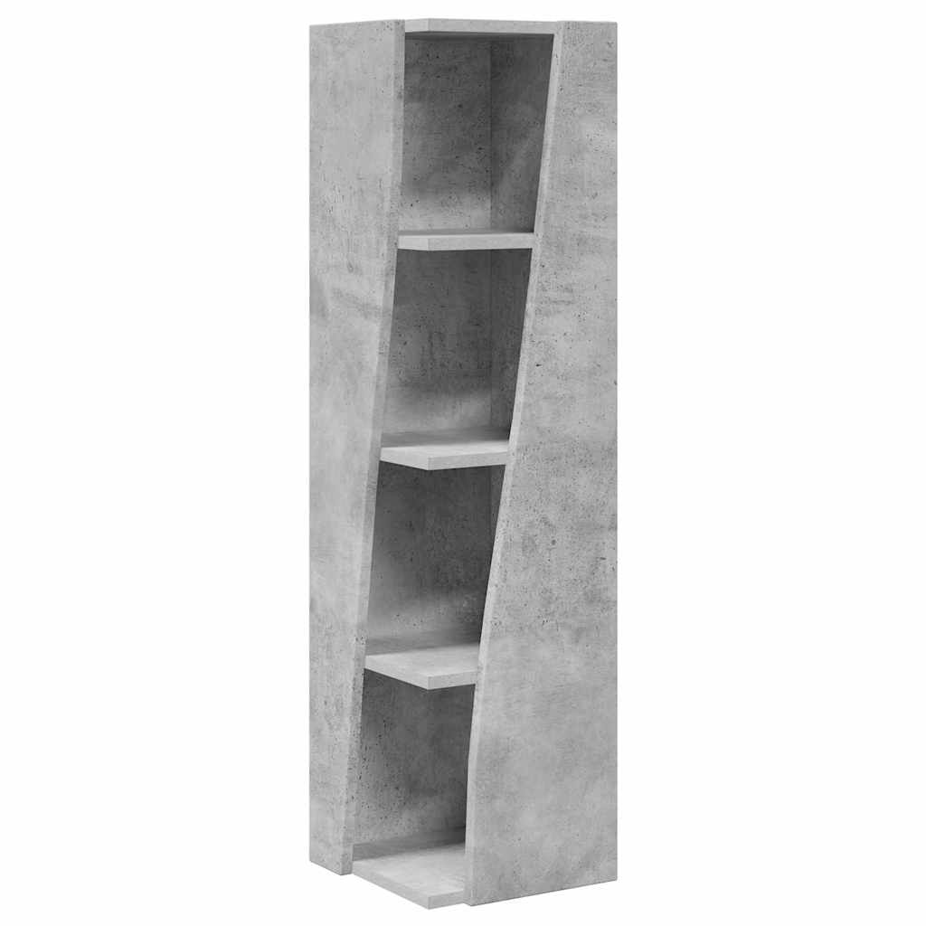 Dulap de colt Alb 27,5x27x102cm Lemn compozit