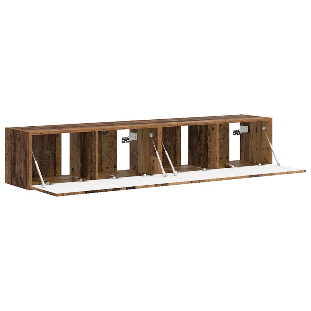 Dulap TV de perete Pe perete 2 pcs Lemn Vechi 60 x 31 x 29.5 cm — imaginea 7