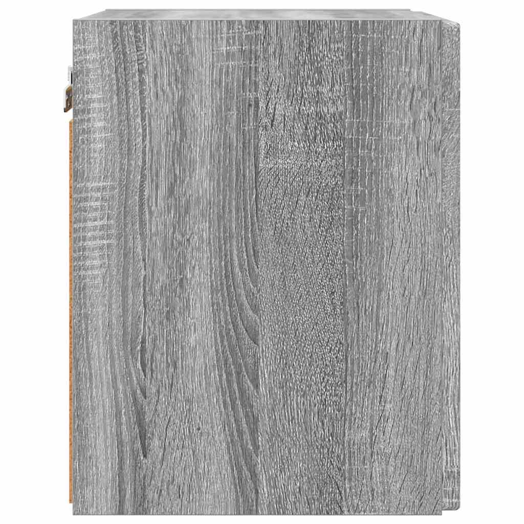 Dulap TV de perete Gri Sonoma 30 x 31 x 40 cm Lemn compozit — imaginea 8