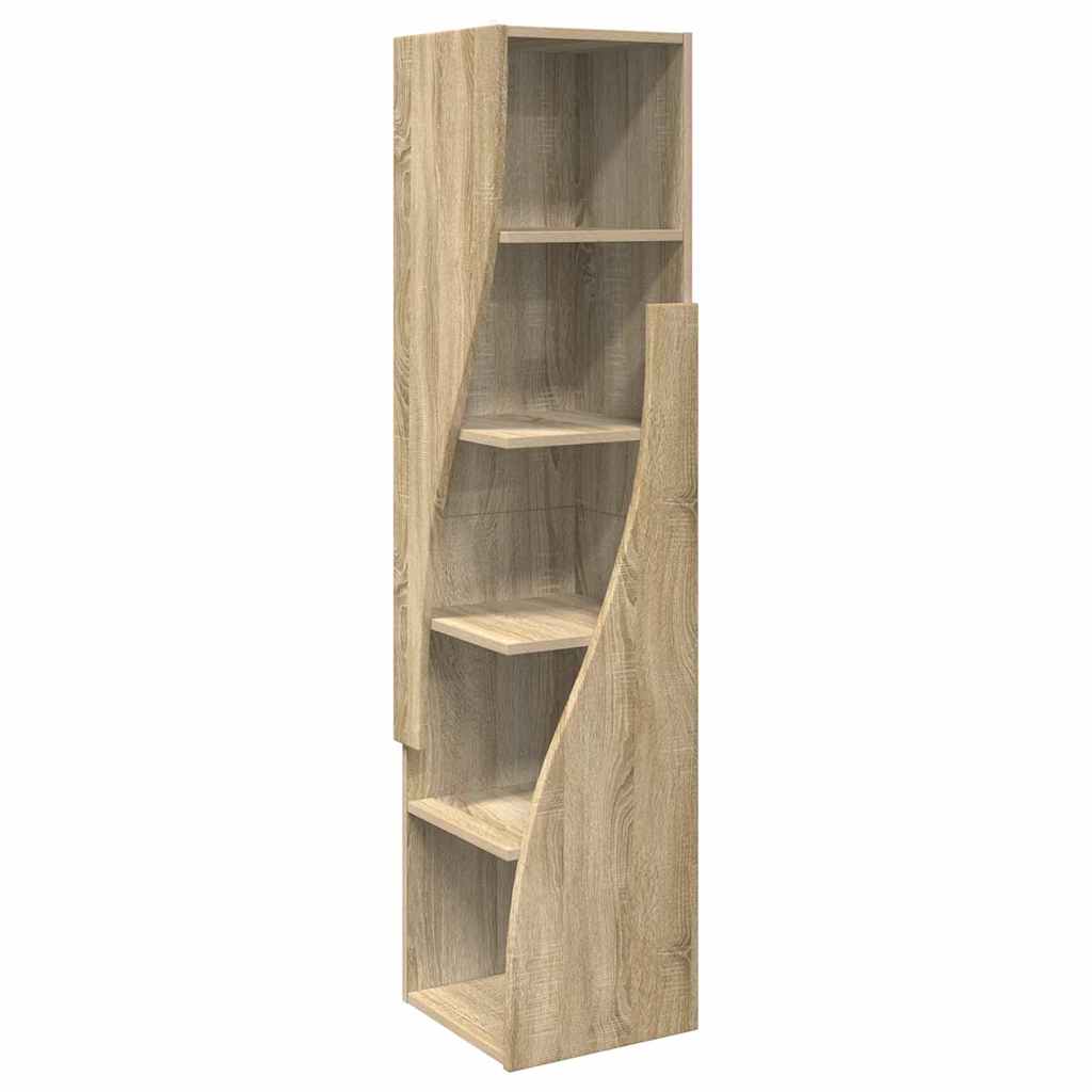 Dulap de colt Alb 32x32x140cm Lemn compozit
