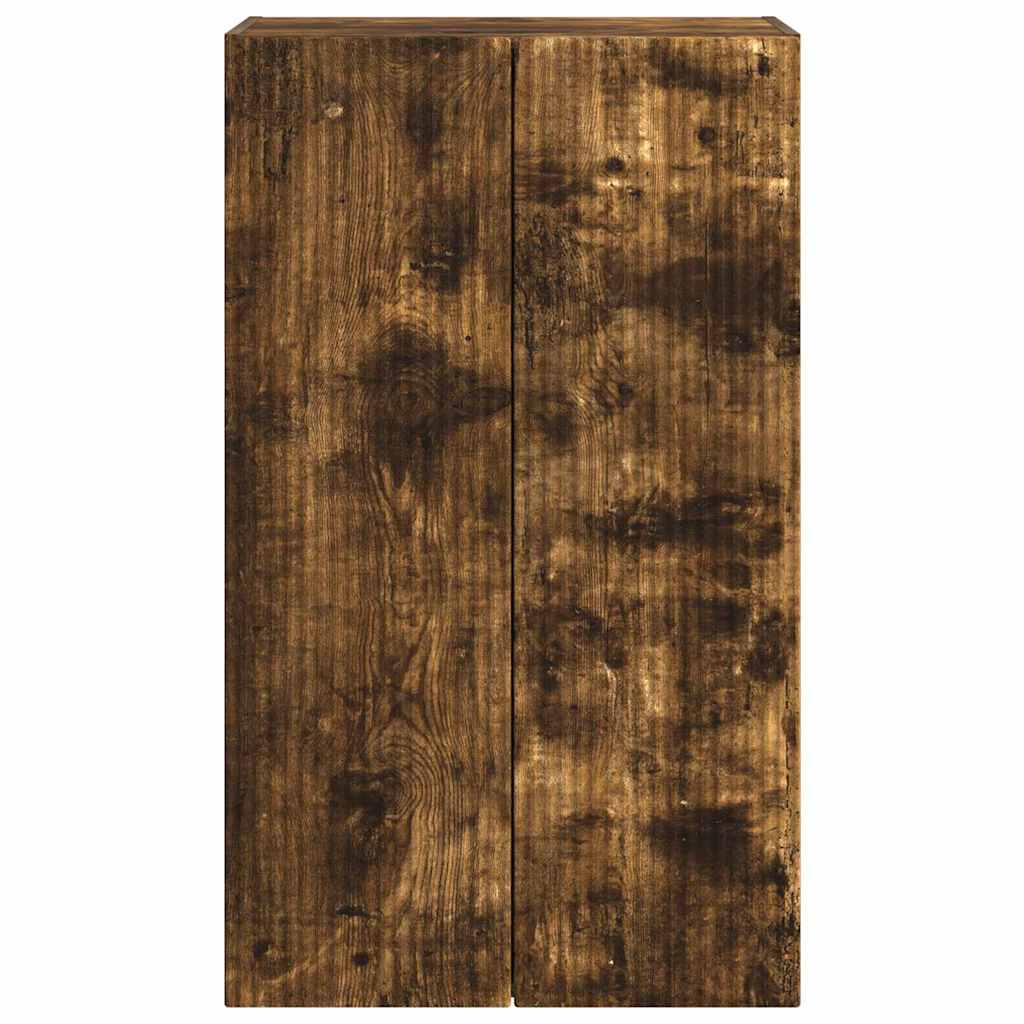 Dulap TV de perete Pe perete Stejar fumuriu 59,5 x 31 x 100 cm — imaginea 7