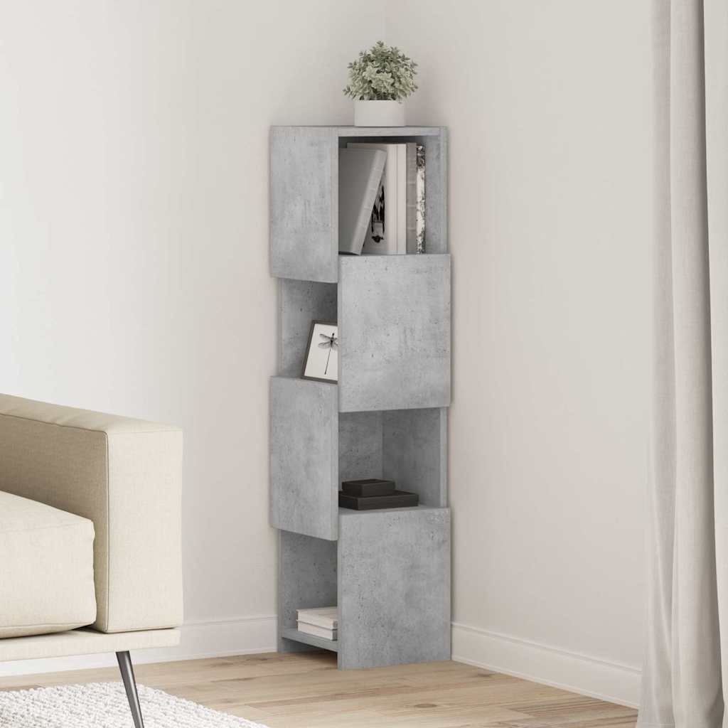 Dulap de colt Alb 25,5x25x102cm Lemn compozit — imaginea 2