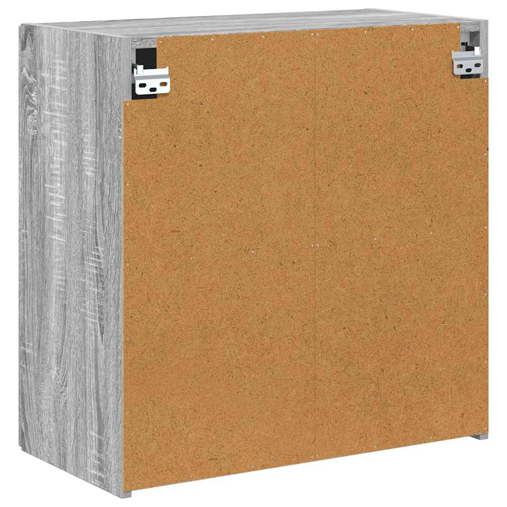 Dulap TV de perete Gri Sonoma 59,5 x 31 x 60 cm Lemn compozit — imaginea 9