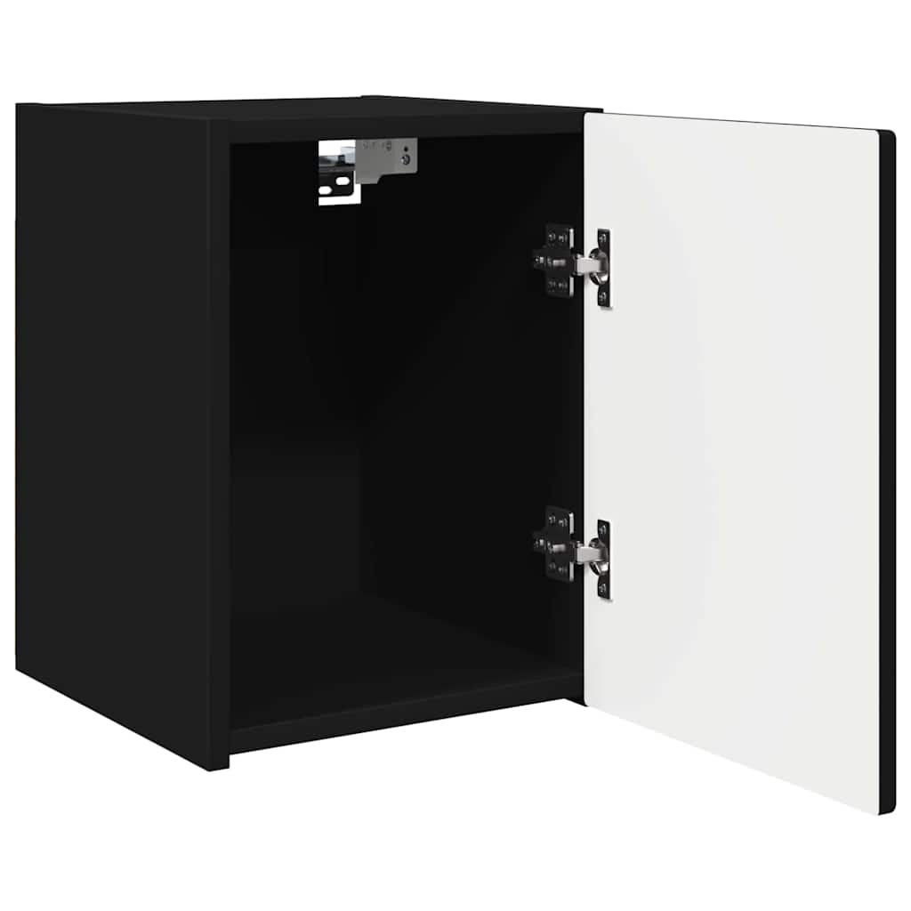 Dulap TV de perete 2 pcs Negru 30 x 31 x 40 cm Lemn compozit — imaginea 7