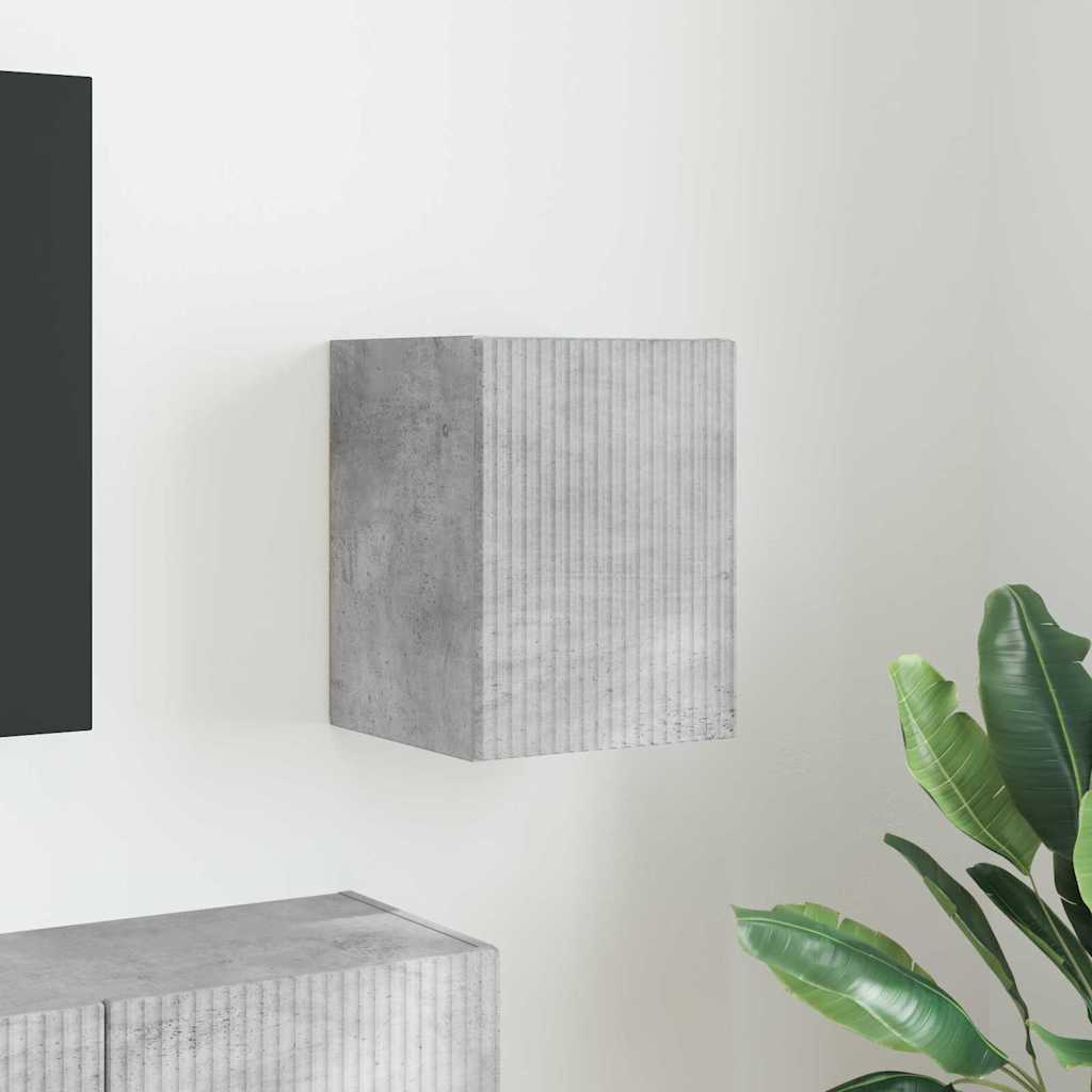 Dulap TV de perete Beton 30 x 31 x 40 cm Lemn compozit — imaginea 2