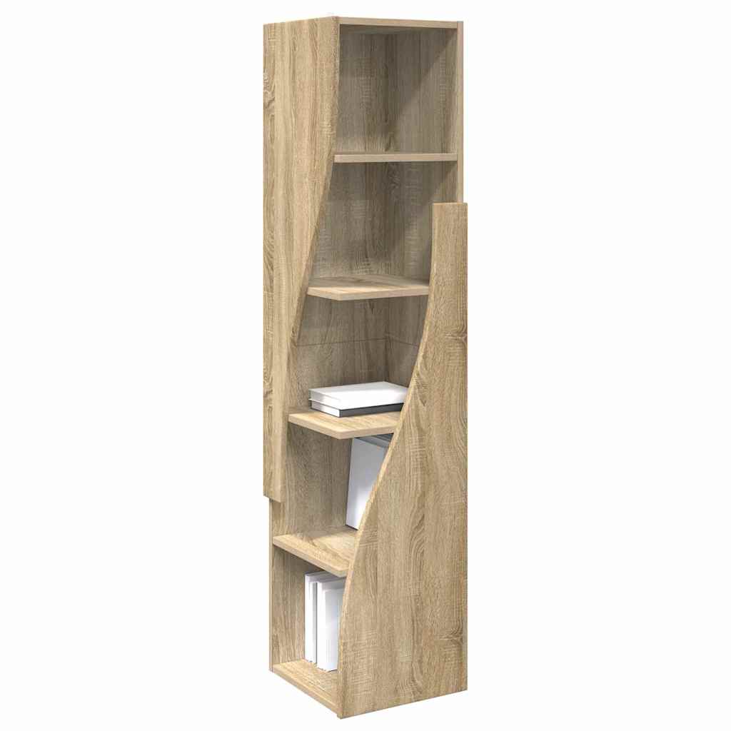 Dulap de colt Alb 32x32x140cm Lemn compozit — imaginea 4