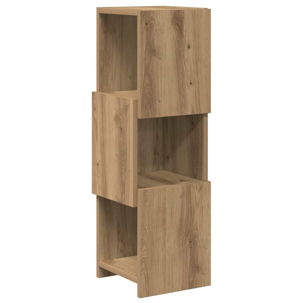 Dulap de colt Alb 25,5x25x80cm Lemn compozit