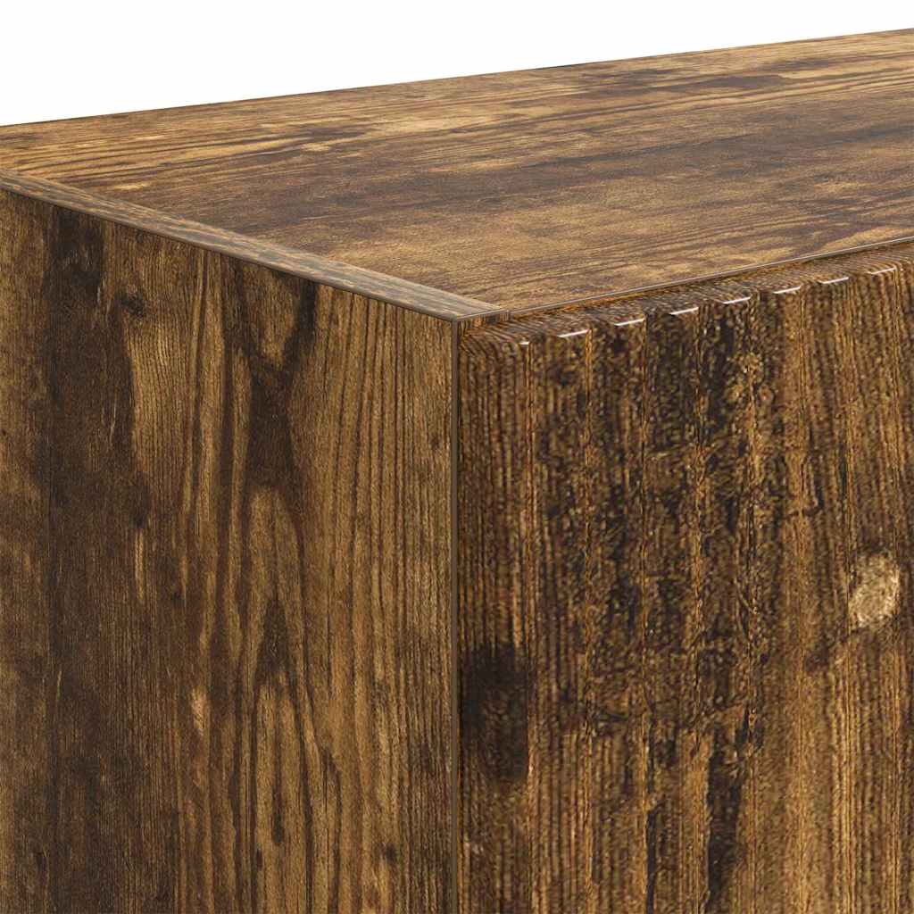 Dulap TV de perete Pe perete Stejar fumuriu 59,5 x 31 x 100 cm — imaginea 10