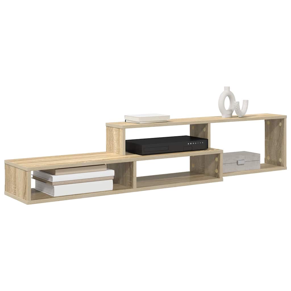 SuportTVdeperete 150x25x28,5cm Lemn compozit — imaginea 4