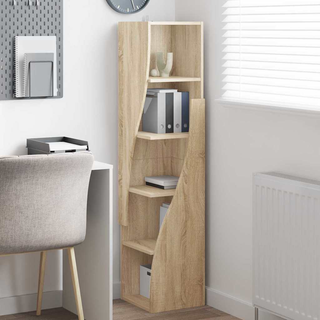 Dulap de colt Alb 32x32x140cm Lemn compozit — imaginea 5