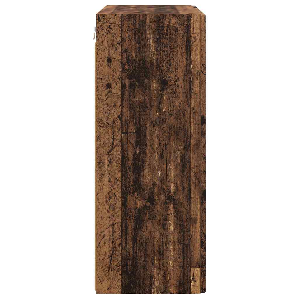 Dulap TV de perete Lemn Vechi 59,5 x 31 x 80 cm Lemn compozit — imaginea 8
