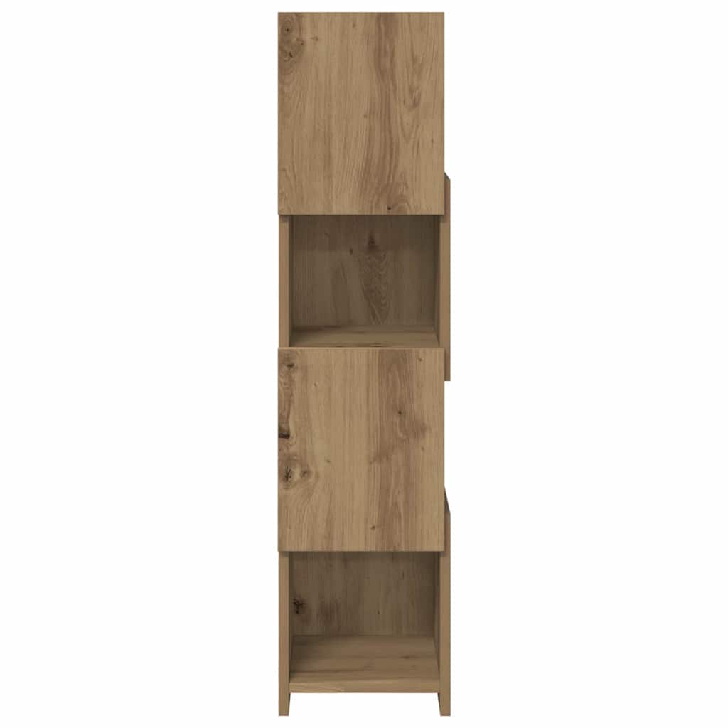 Dulap de colt Alb 25,5x25x102cm Lemn compozit — imaginea 7