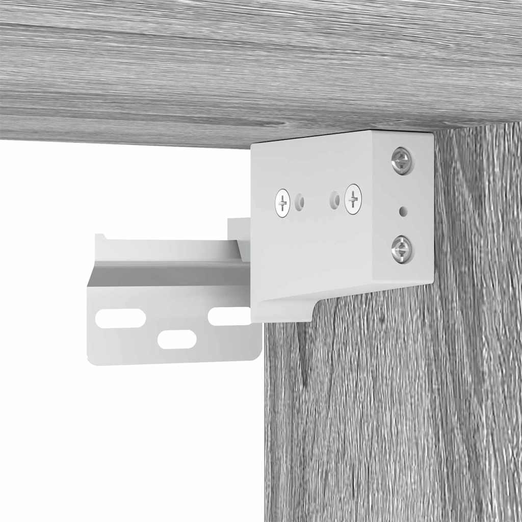 Dulap TV de perete Gri Sonoma 59,5 x 31 x 60 cm Lemn compozit — imaginea 12