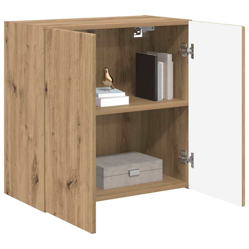 Dulap TV de perete Pe perete Stejar Artizanal 59,5 x 31 x 60 cm — imaginea 4