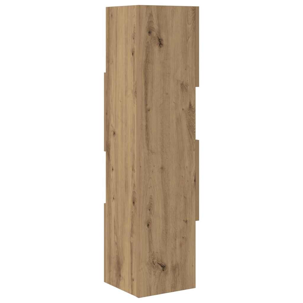 Dulap de colt Alb 25,5x25x102cm Lemn compozit — imaginea 8