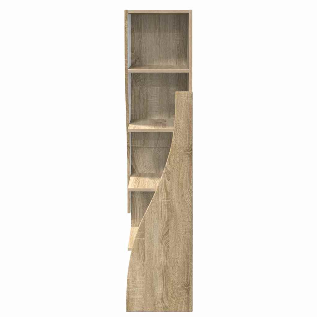 Dulap de colt Alb 32x32x140cm Lemn compozit — imaginea 7