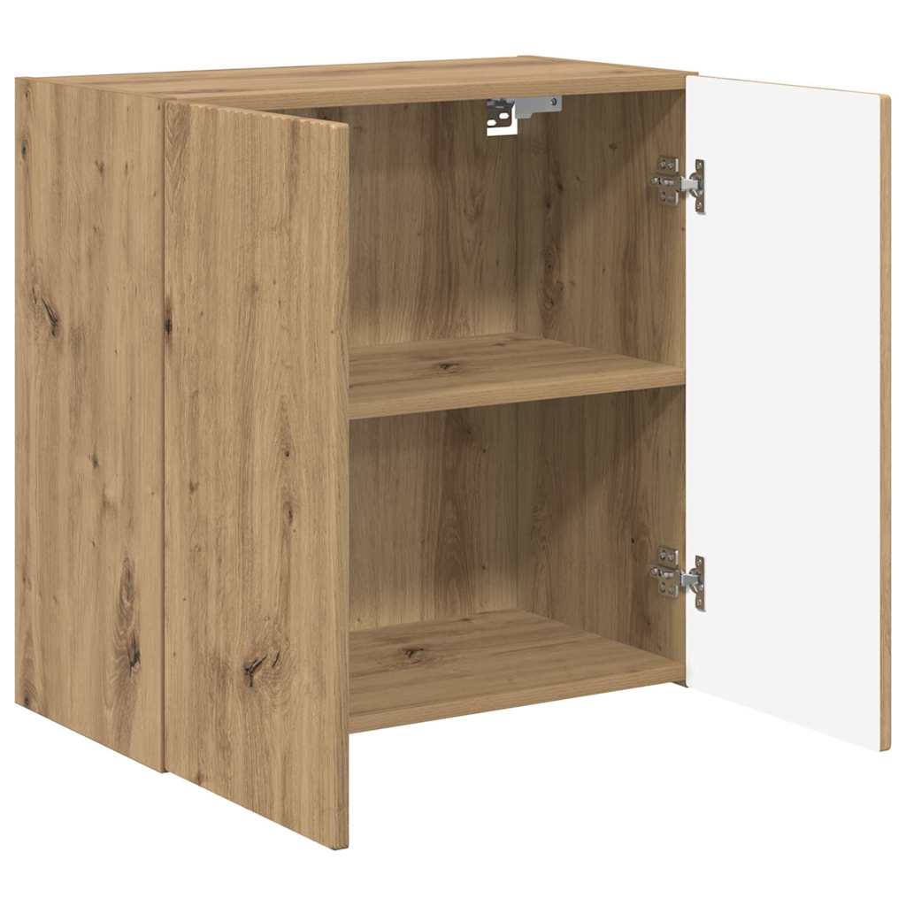 Dulap TV de perete Pe perete Stejar Artizanal 59,5 x 31 x 60 cm — imaginea 6