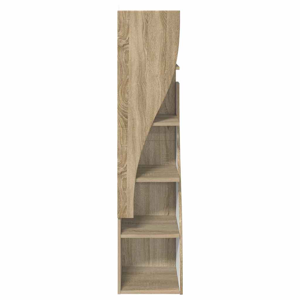 Dulap de colt Alb 32x32x140cm Lemn compozit — imaginea 8