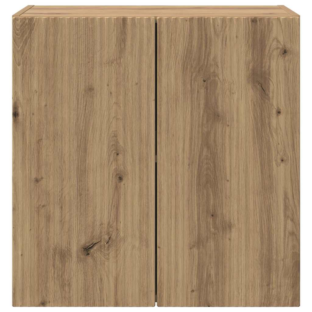 Dulap TV de perete Pe perete Stejar Artizanal 59,5 x 31 x 60 cm — imaginea 7