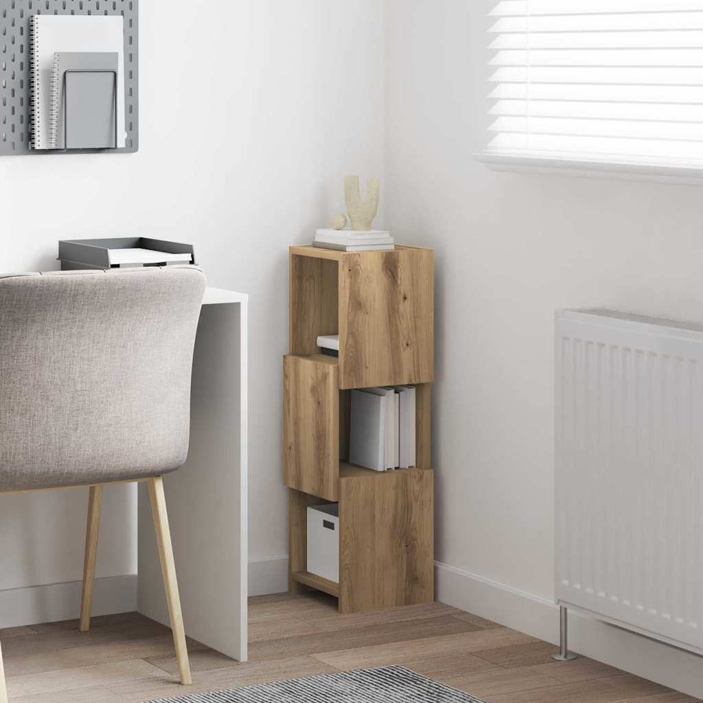 Dulap de colt Alb 25,5x25x80cm Lemn compozit — imaginea 5