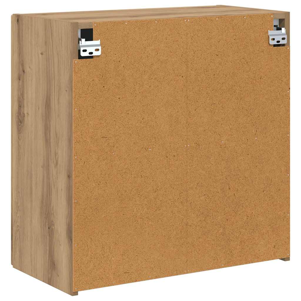 Dulap TV de perete Pe perete Stejar Artizanal 59,5 x 31 x 60 cm — imaginea 9