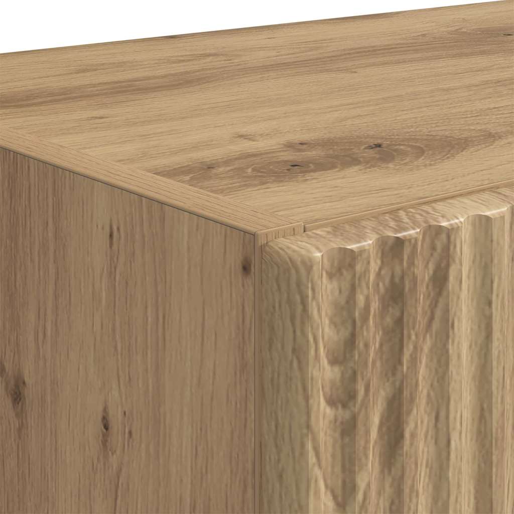 Dulap TV de perete Pe perete Stejar Artizanal 59,5 x 31 x 60 cm — imaginea 10