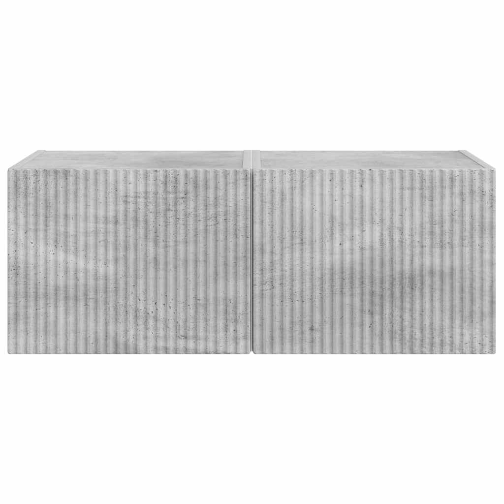 Dulap TV de perete 2 pcs Beton 60 x 31 x 29.5 cm Lemn compozit — imaginea 8