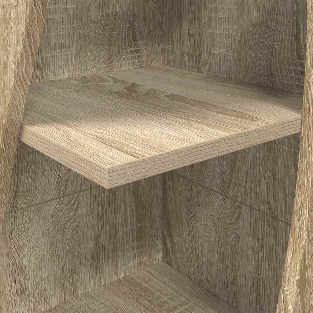 Dulap de colt Alb 32x32x140cm Lemn compozit — imaginea 12