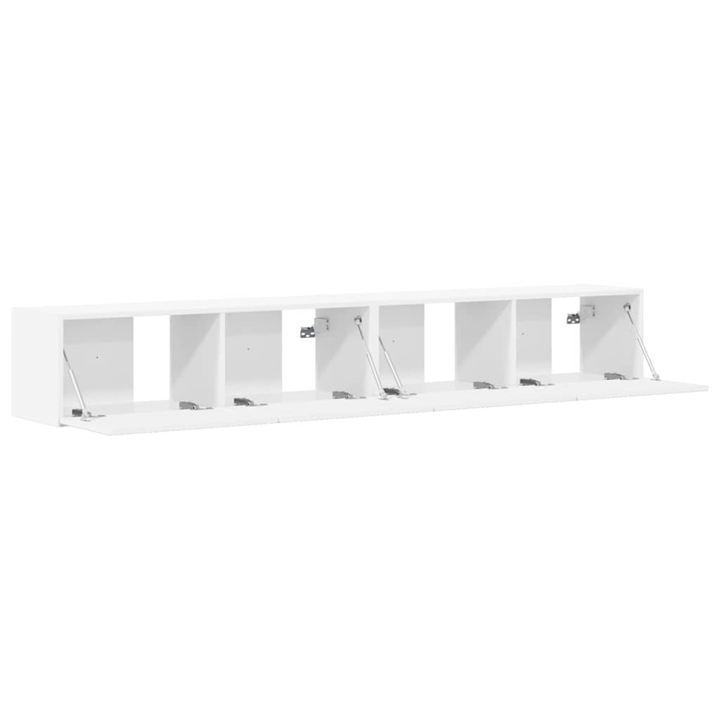 Dulap TV de perete 2 pcs Alb 60 x 31 x 29.5 cm Lemn compozit — imaginea 7