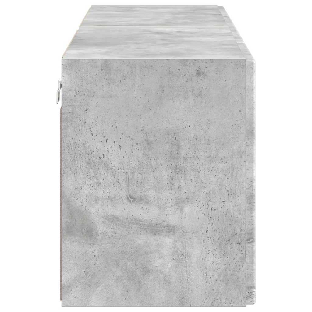 Dulap TV de perete 2 pcs Gri din beton 59,5 x 31 x 40 cm — imaginea 8