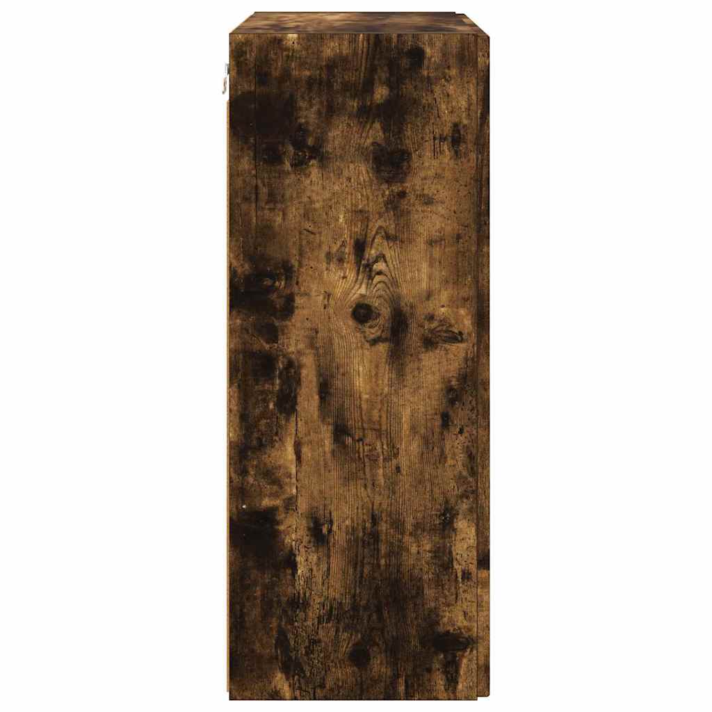 Dulap TV de perete Pe perete Stejar fumuriu 59,5 x 31 x 80 cm — imaginea 8