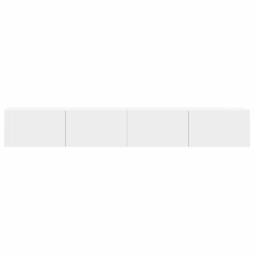 Dulap TV de perete 2 pcs Alb 60 x 31 x 29.5 cm Lemn compozit — imaginea 8