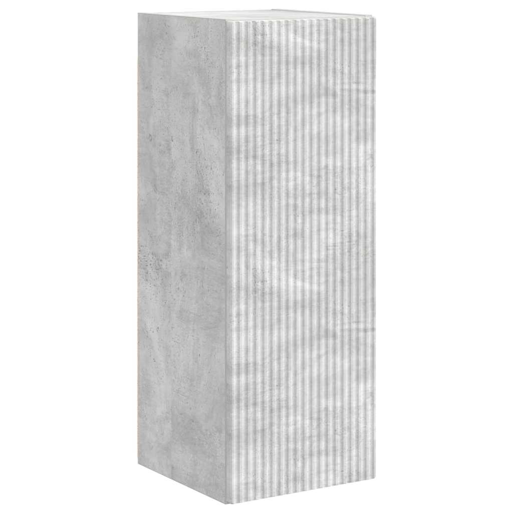 Dulap TV de perete 2 pcs Beton 30 x 31 x 80 cm Lemn compozit — imaginea 6